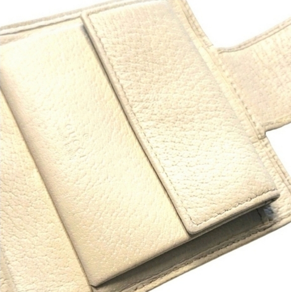 AU Elegant Timeless GUCCI VTG Red & Gold Leather Compact Wallet w/ Serial# EUC - Picture 10 of 16